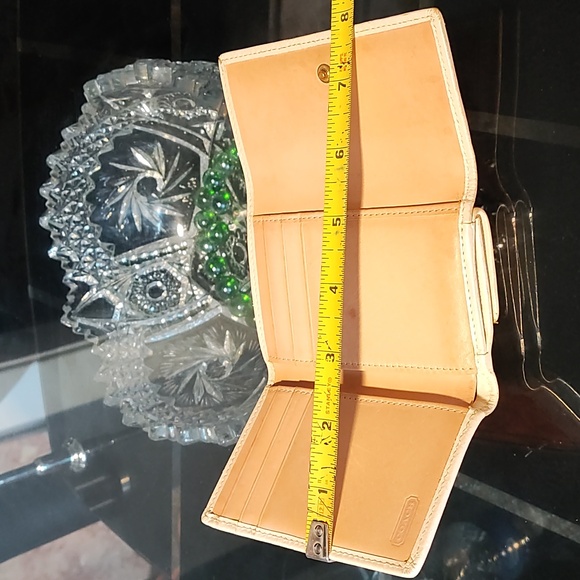 Coach Orange and White Wallet - Picture 13 of 16